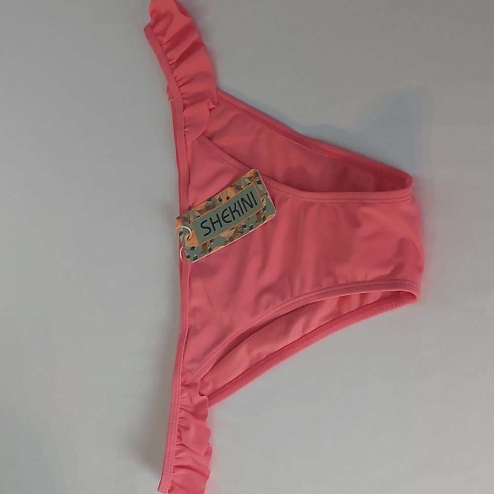 Shekini Womens pink Bikini Bottom size XL